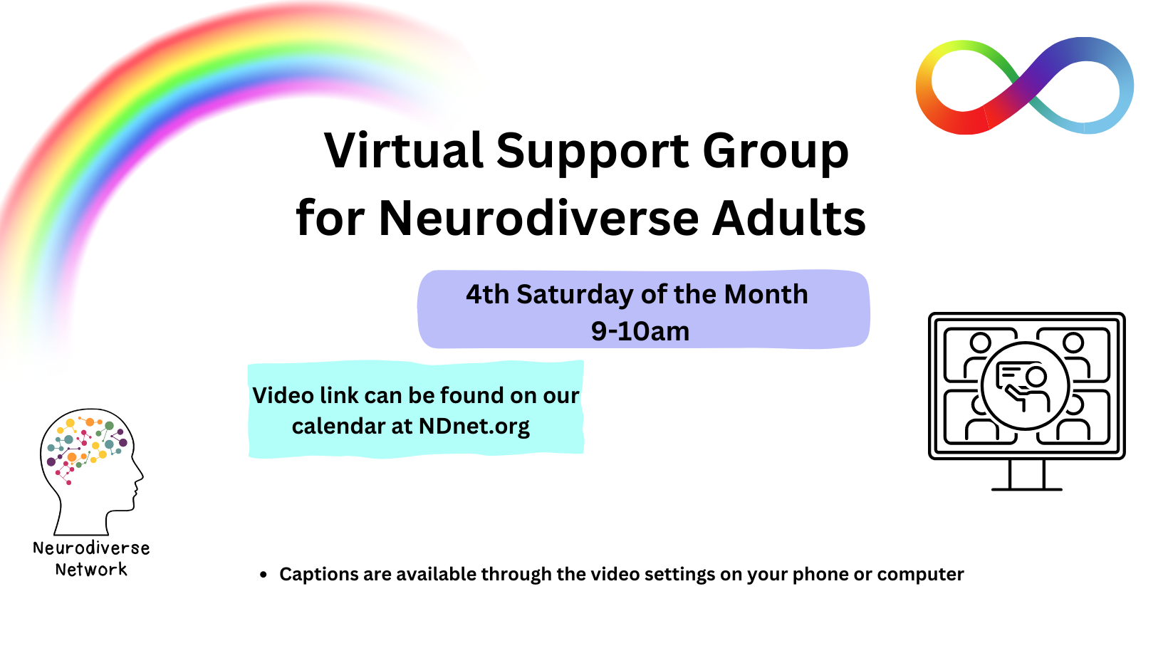 virtual support group for neurodiverse adults adhd autism autistic york hershey harrisburg local support social groups