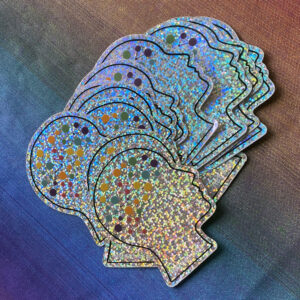 Stickers - Glitter Holographic Logo