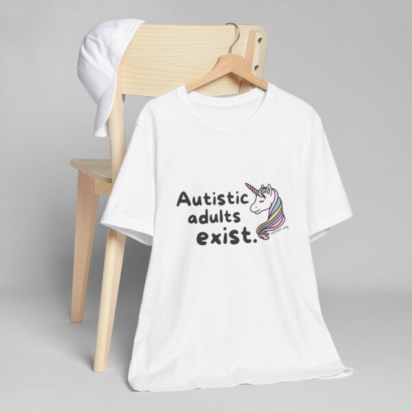 Autistic Adults Exist Unisex Jersey T-Shirt - Image 3
